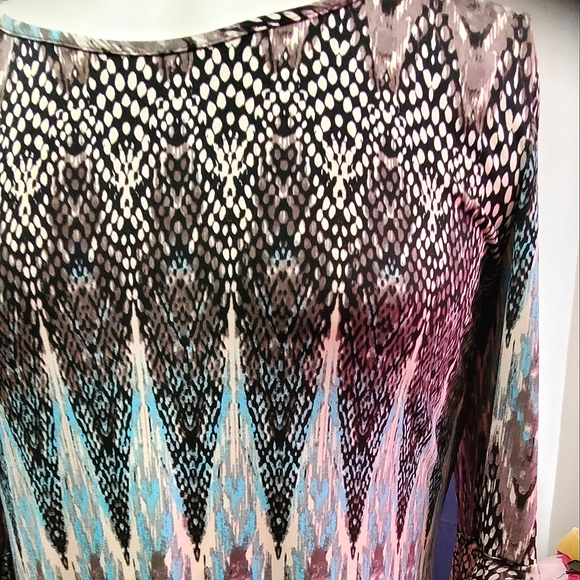 MSK PRINTED SHIFT DRESS - Picture 5 of 7